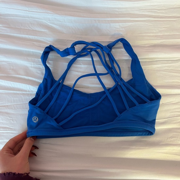 Lululemon Size 2 Sports Bra Royal Blue - Picture 2 of 2